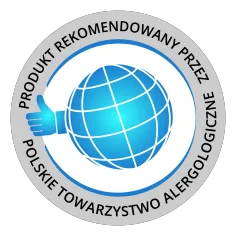 Rekomendacja PTA to oznaczenie potwierdzające, że produkt spełnia wysokie standardy jakości i bezpieczeństwa określone przez Polskie Towarzystwo Alergologiczne. Produkt jest przyjazny dla osób z alergiami, został przebadany oraz zatwierdzony przez ekspertów.